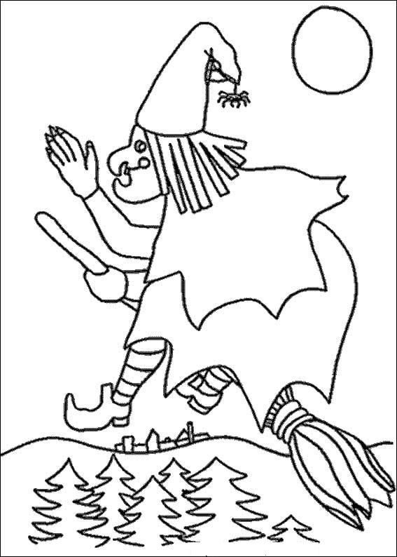 Plansa de colorat cu Halloween 157 65